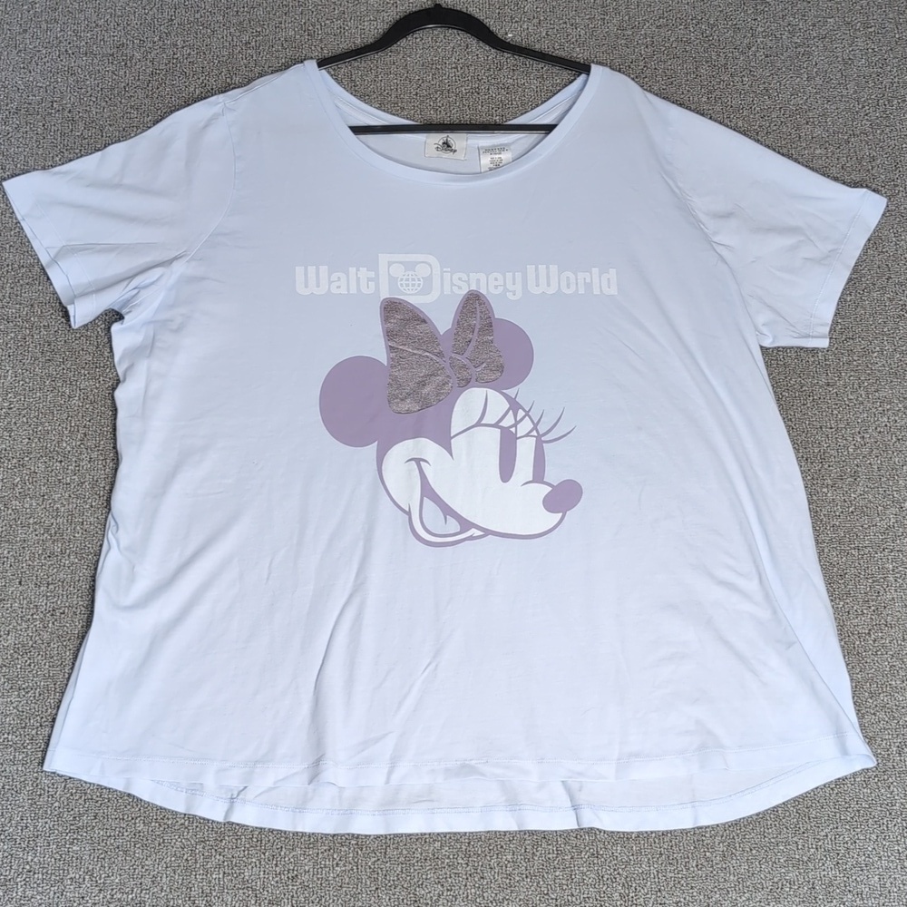Walt Disney World Minnie Mouse Vacation Size 2X in Baby Blue